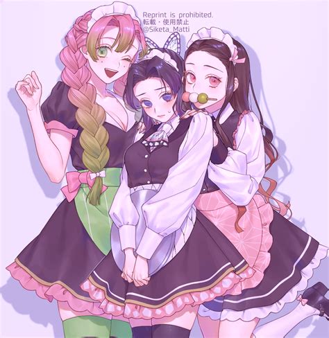 semi draws mitsuri|Nezuko and Shinobu (SemiDraws) .
